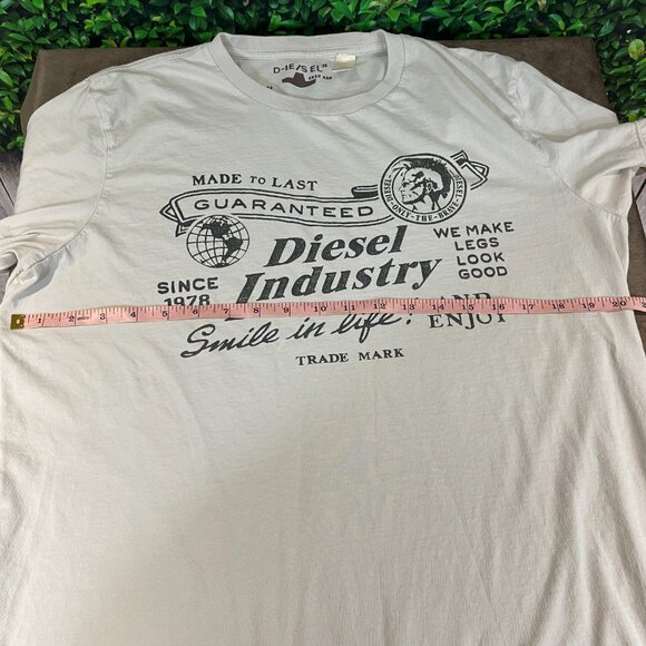 Diesel White Graphic Tee - Short Sleeve - Picture 8 of 9